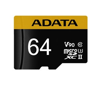 کارت حافظه اي ديتا مدل Premier ONE MicroSDXC UHS-II U3 Class 10(V90) ظرفيت 64 گيگابايت ADATA Premier ONE MicroSDXC UHS-II U3 Class 10(V90)-64GB