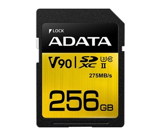 کارت حافظه اي ديتا مدل Premier ONE SDXC UHS-II U3 Class 10(V90) ظرفيت 256 گيگابايت ADATA Premier ONE SDXC UHS-II U3 Class 10(V90)-256GB