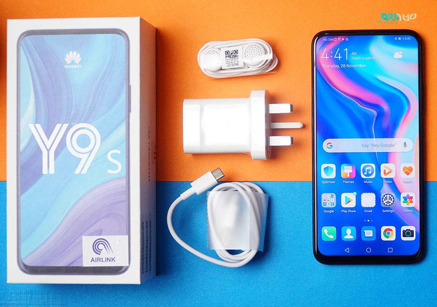 محتویات داخل جعبه گوشی موبایل هوآوی مدل Y9s STK-L21