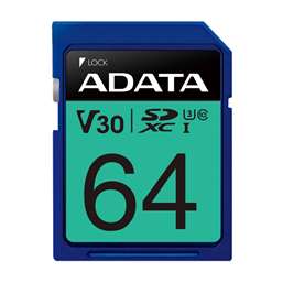 کارت حافظه‌ اي‌ ديتا مدل Premier Pro SDXC UHS-I U3 Class 10 (V30S) ظرفيت 64 گيگابايت