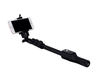 مونوپاد نگهدارنده گوشی موبایل با ریموت بلوتوثی دارای قابلیت Zoom Monopod mobile phone holder with Bluetooth remote with Zoom capability