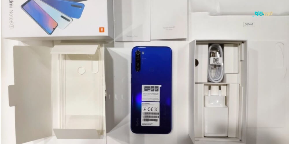 محتویات داخل جعبه گوشی گوشی موبایل شیائومی مدل Redmi Note 8T M1908C3XG 