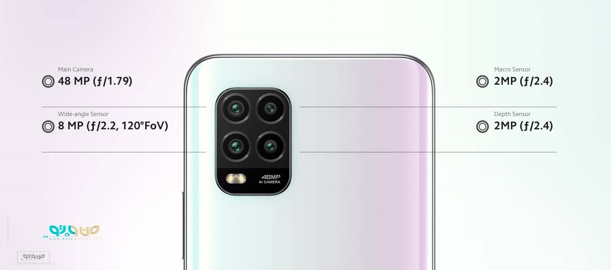 دوربین پشتی گوشی موبایل شیائومی مدل Mi 10 Lite 5G M2002J9G