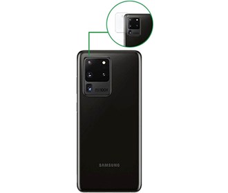 گلس محافظ لنز دوربین گوشی سامسونگ مناسب مدل Galaxy S20 Ultra Samsung phone camera lens protection glass suitable for Galaxy S20 Ultra