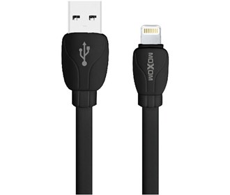 کابل تبدیل USB به لایتنینگ موکسوم مدل CB18 طول 1 متر USB to Lightning MOXOM cable model CB18 1m