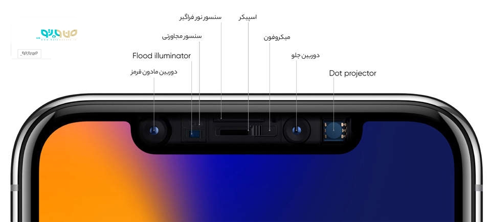 دوربین سلفی گوشی اپل مدل iPhone X