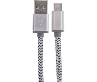 کابل نخی تبدیل USB به microUSB طول 1 متر USB to microUSB cable 1 meter